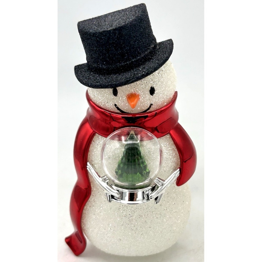 Bath&Body Works Wallflower Diffuser Snowman Hat Red Scarf Plug In&nightlight 5"